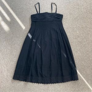 Black light weight midi dress